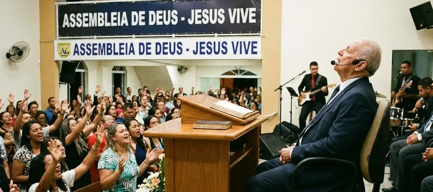 Pastor adormece durante culto na Assembleia de Deus no Rio