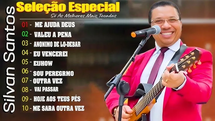 Captura de tela do vídeo '20 Hinos Que Trarão Avivamento Em 2026' com playlist de hinos gospel e fundo musical.