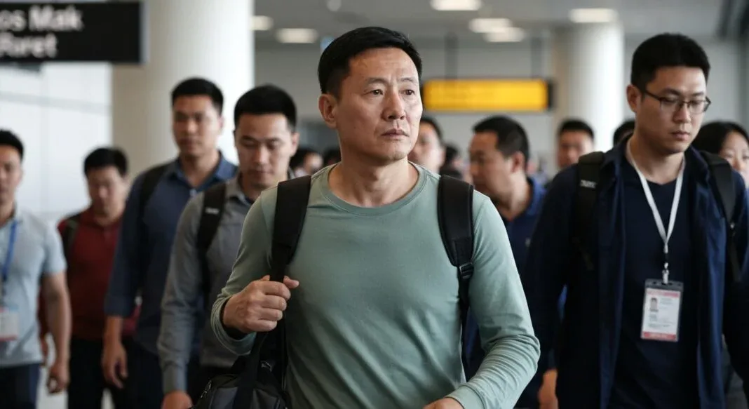 Pastor Ezra Jin em foto de arquivo, expressão séria, relacionada à perseguição religiosa na China.