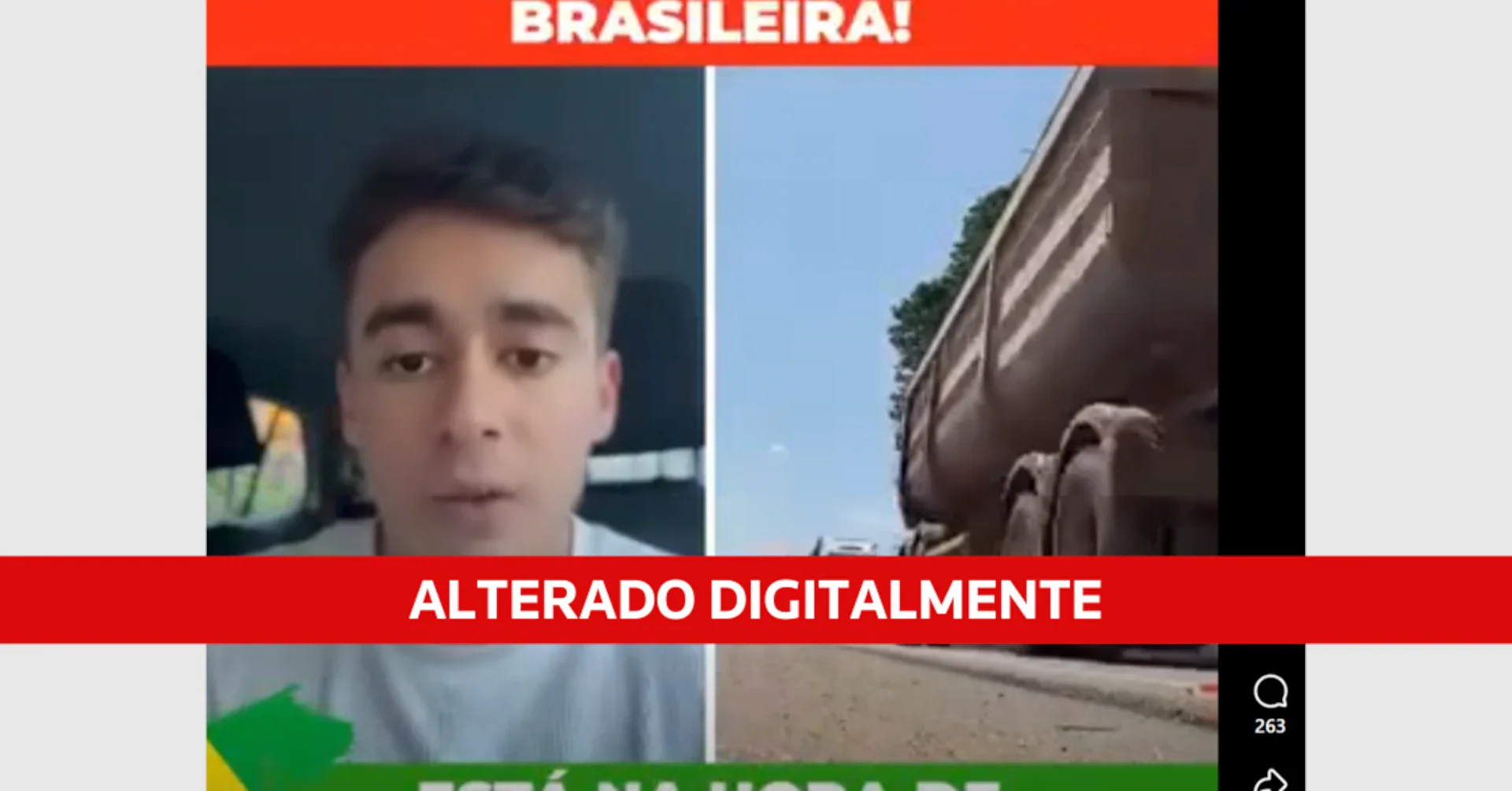 Vídeo de Nikolas Ferreira pedindo doações é identificado como montagem?